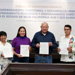 Firman gobiernos federal y estatal convenio para actualizar los planes de Ordenamiento Territorial