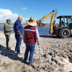 TRABAJA GOBIERNO DEL ESTADO EN REPARACIÓN DE CAMINOS AFECTADOS POR LLUVIAS EN MULEGÉ