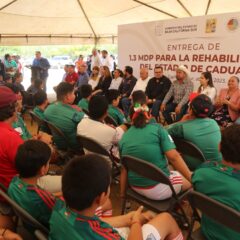 Más y mejor infraestructura deportiva para Los Cabos; aplicarán $1.3 MDP para la rehabilitación del estadio de fútbol en Caduaño