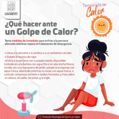 LLAMA LA DIRECCION MUNICIPAL DE SALUD A CUIDARSE Y EVITAR UN POSIBLE GOLPE DE CALOR