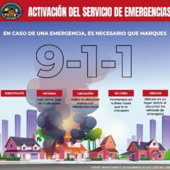 EMITE EL DEPARTAMENTO DE BOMBEROS DE LOS CABOS RECOMENDACIONES PARA BRINDAR UNA MEJOR ATENCION EN CASO DE EMERGENCIA