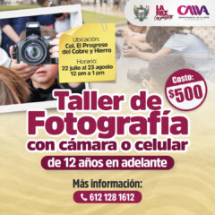 Anuncian Curso de Verano de Fotografía dirigido a jóvenes