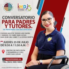 IMDIS LOS CABOS INVITA A CABEÑOS A PARTICIPAR EN CONVERSATORIO SOBRE DISCAPACIDAD