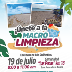 Invitan a la macro limpieza de playas en la comunidad de Las Pacas