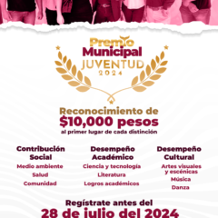 Convoca Ayuntamiento de La Paz a participar en el Premio Municipal de la Juventud 2024