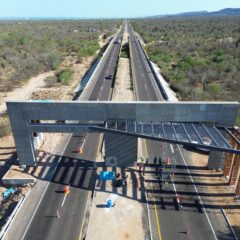 Presenta obra de acceso al sur de la ciudad 80% de avance