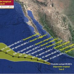 MANTIENE PROTECC CIVIL MUNICIPAL VIGILANCIA PERMANENTE DE LA DEPRESIÓN TROPICAL TRE-E