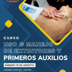 INVITA EL H. CUERPO DE BOMBEROS DE LOS CABOS A LA CAPACITACIÓN SOBRE EL USO DE EXTINTORES