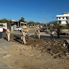 DESPUÉS DE LAS LLUVIAS CONTINÚA EL ARDUO TRABAJO DE SERVICIOS PÚBLICOS MUNICIPALES