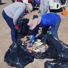 Recolectan más de 92 kilogramos de residuos en playa El Comitán