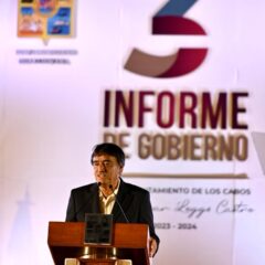 inde alcalde Oscar Leggs Castro su 3er. Informe de Gobierno