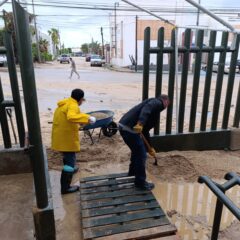 Realiza IMSS BCS trabajos de limpieza y desinfección tras el paso de la Tormenta Tropical Ileana