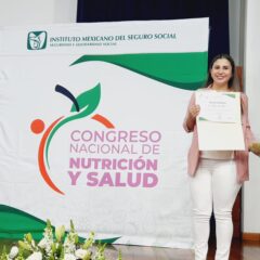 Recibe nutrióloga del IMSS Baja California Sur reconocimiento por mejor desempeño en productividad de nutrición