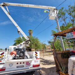 Rehabilita Servicios Públicos más de 120 luminarias en la ciudad y San Pedro