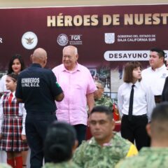 RECONOCE GOBERNADOR VMCC EL TRABAJO DE LAS CORPORACIONES DE SEGURIDAD EN BCS