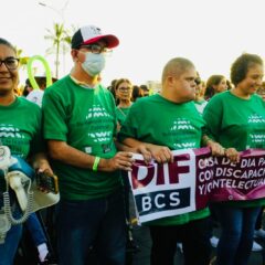 PARTICIPA GOBIERNO DE BCS EN MARCHA POR LA DISCAPACIDAD EN LA PAZ