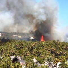 Autoridades atienden tres incendios simultáneos en Todos Santos