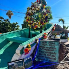 Realizan homenaje a pescador “El Yoca” y reconocimiento a las y los habitantes originarios fundadores del Médano en Cabo San Lucas