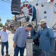 DIRECTOR GENERAL DE OOMSAPASREALIZÓ RECORRIDO DE EVALUACIÓNDEL SISTEMA DE TANDEO Y SUMINISTRO DE AGUA