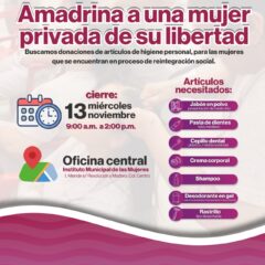 Se amplía convocatoria de apoyo a mujeres privadas de su libertad 