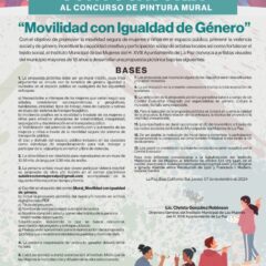 Invita IMM a participar en el Concurso de Pintura Mural “Movilidad con Igualdad de Género”