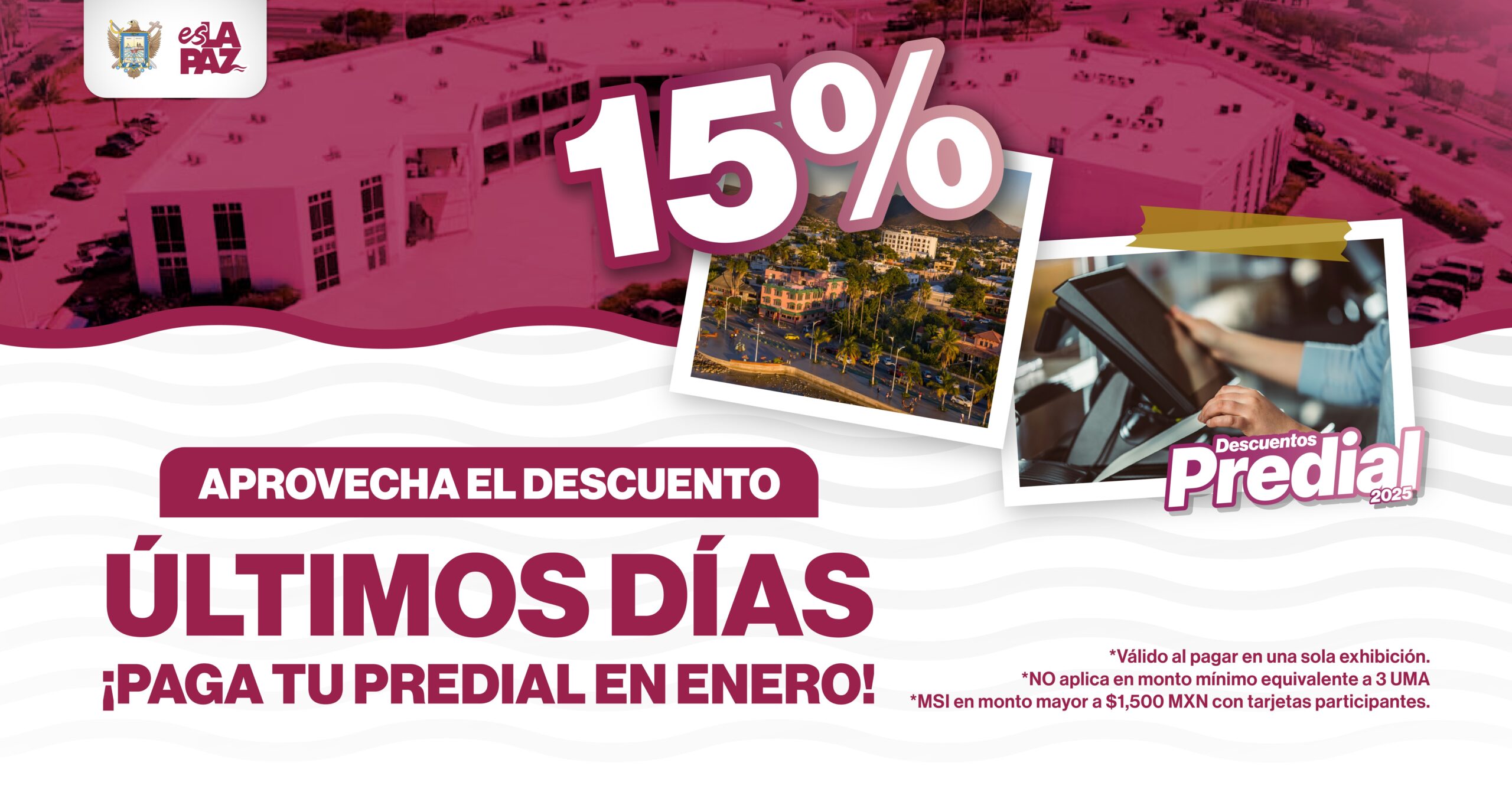 Aprovecha en enero los últimos días con 15% de descuento en el predial ...